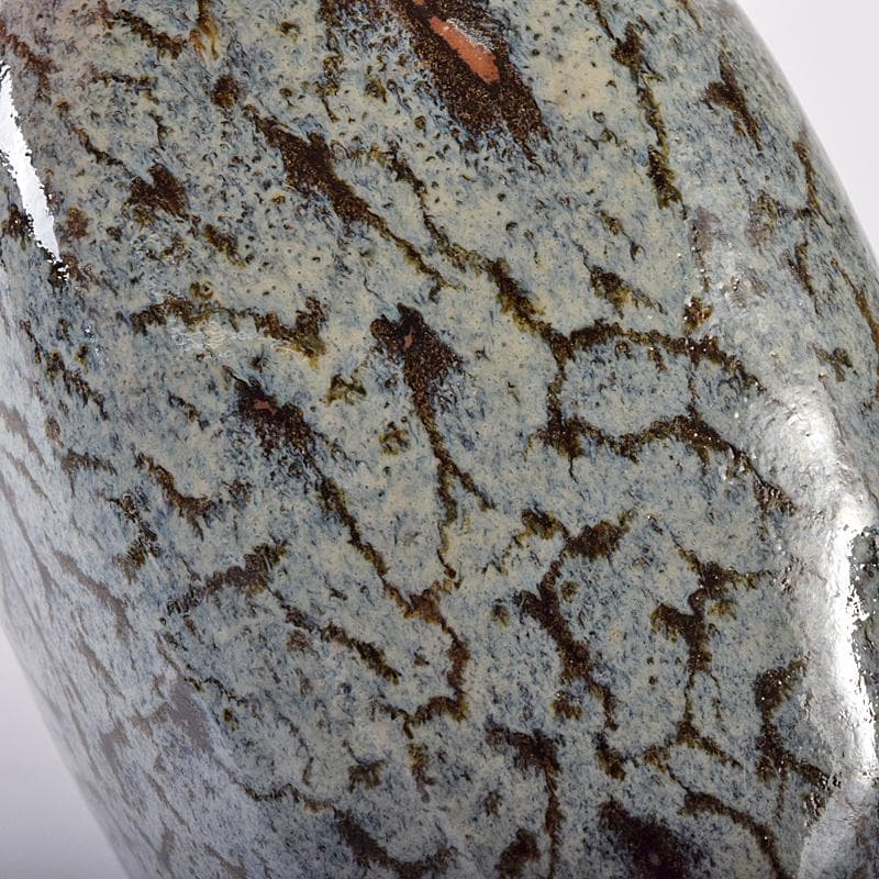 薩摩焼　古薩摩　蛇蝎釉　徳利壷　時代箱付　V　R8202