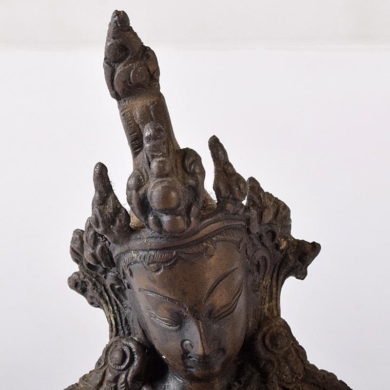 仏教美術　古銅　チベット仏　仏像　置物　M　R8376
