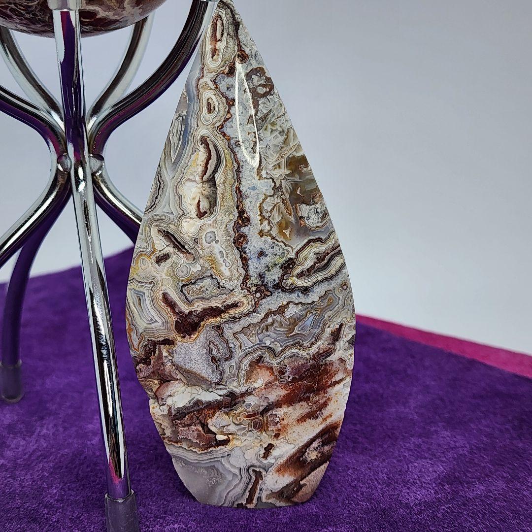 一点物天然石ペアセット クレイジーレースアゲート&マネーアゲート