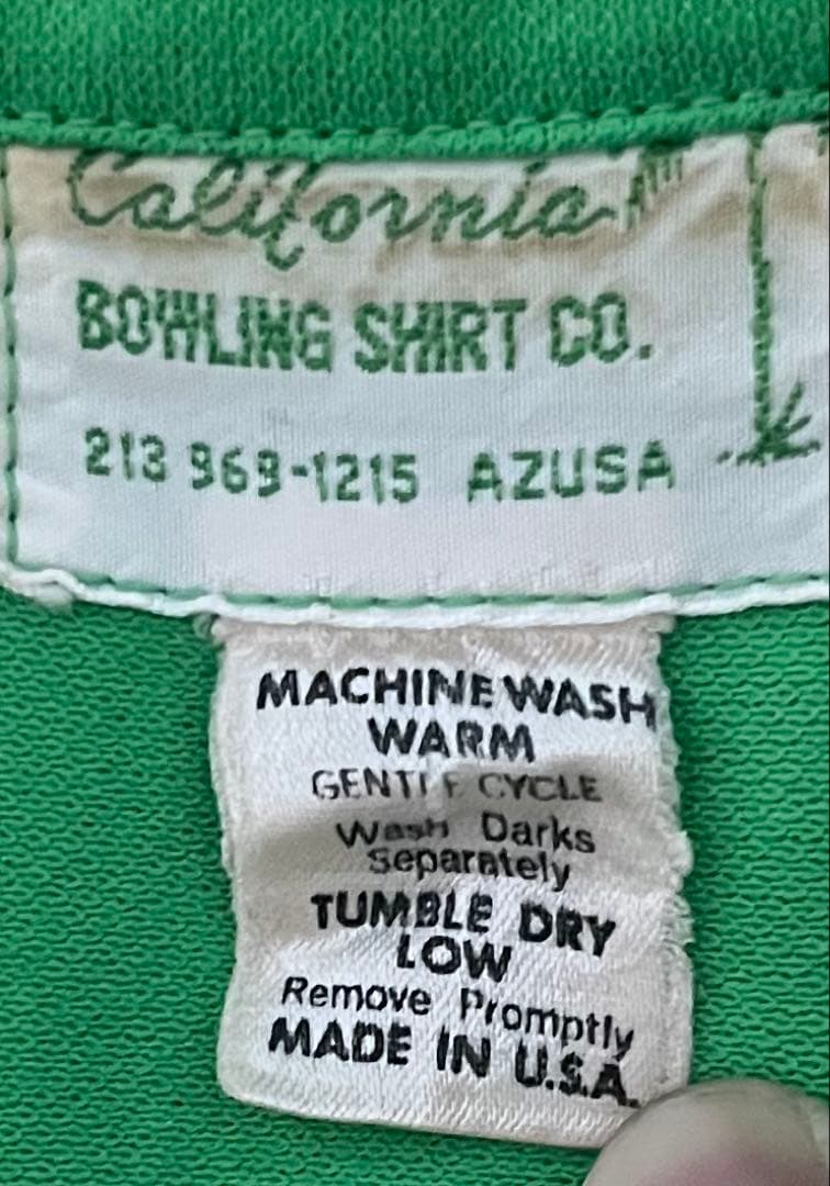 60'sCalifornia Bowling Shirt Coボウリングシャツ
