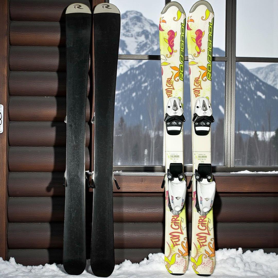 【良品】Fun Girl 100 ジュニアスキー　4点 フルセット ロシニョール