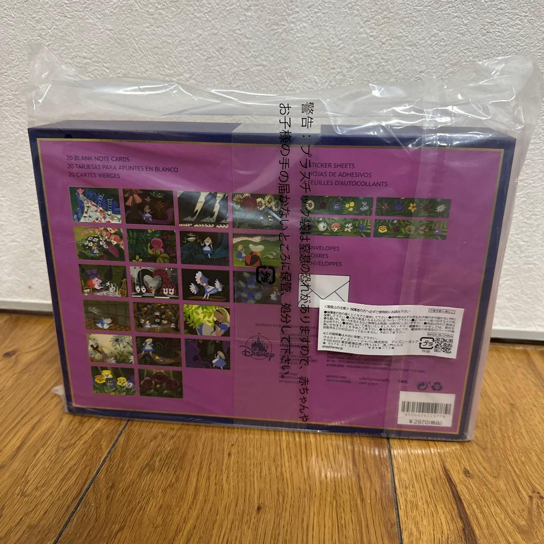 ふしぎの国のアリス　ポストカード　ノートカードセット　70周年　ディズニー