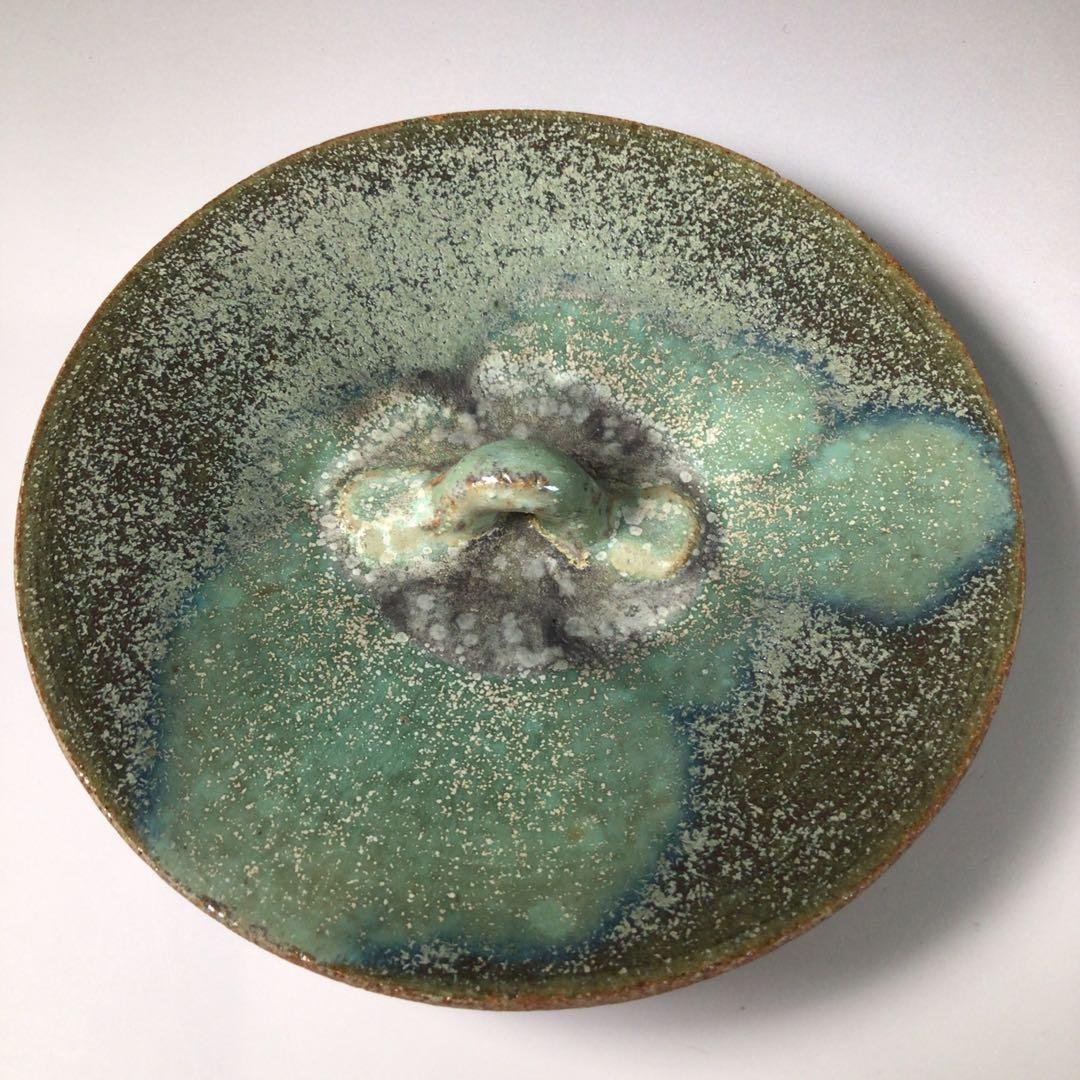 Ｒ９１３　水指　『肥前唐津焼』『天山窯造』　共箱　茶道具