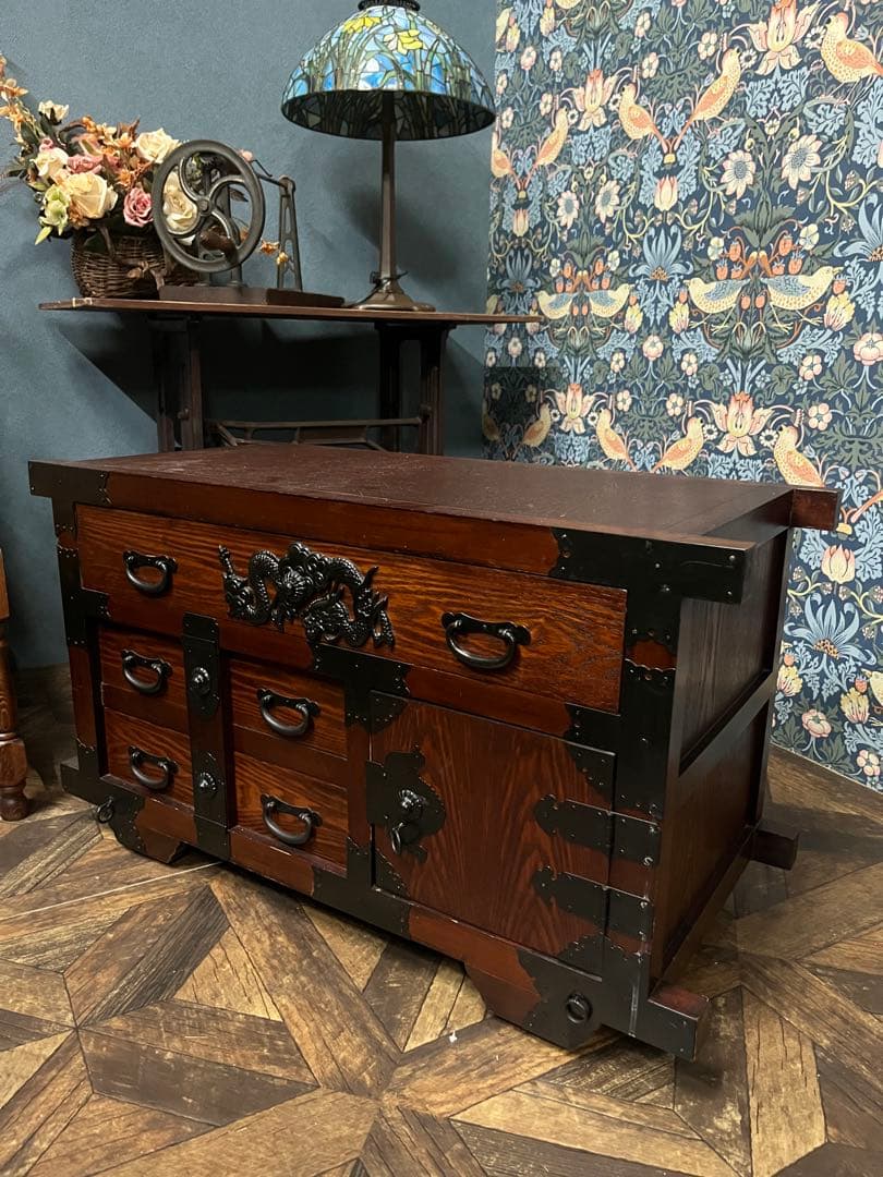 民芸調家具 和箪笥 からくり箪笥 インテリア 日本 昭和レトロ 和 アンティーク