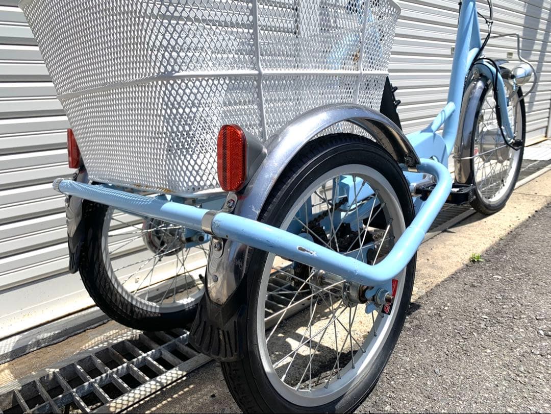 送料無料 電動アシスト三輪自転車 24V10Ah 20-16インチ 動作確認済