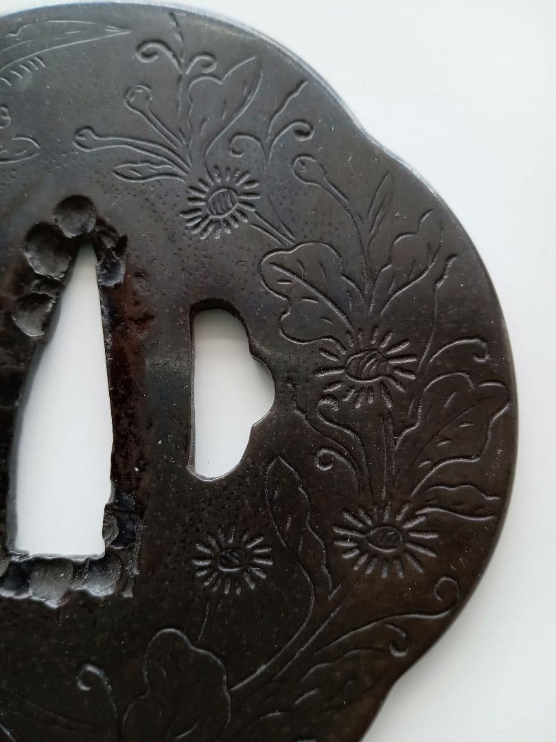 鍔(鐔)　古金工　桃山時代