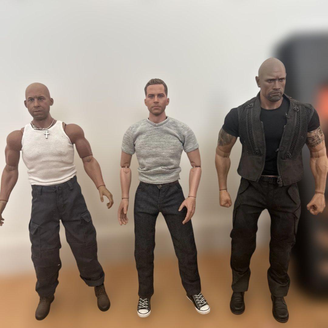 ワイスピ　1/6 フィギュア3体セット+素体