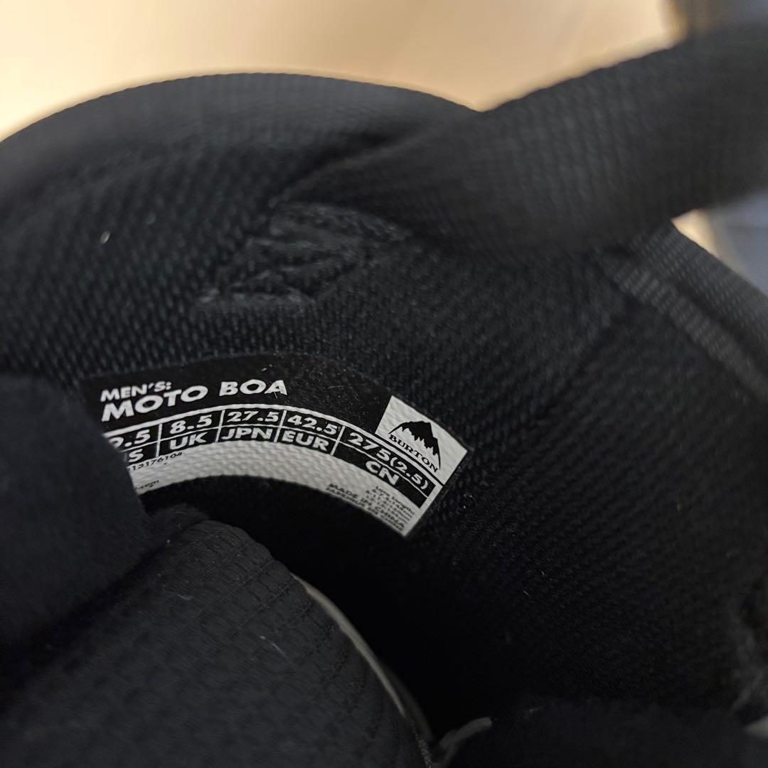 、　美品　BURTON MOTO BOA スノーボードブーツ 27.5cm