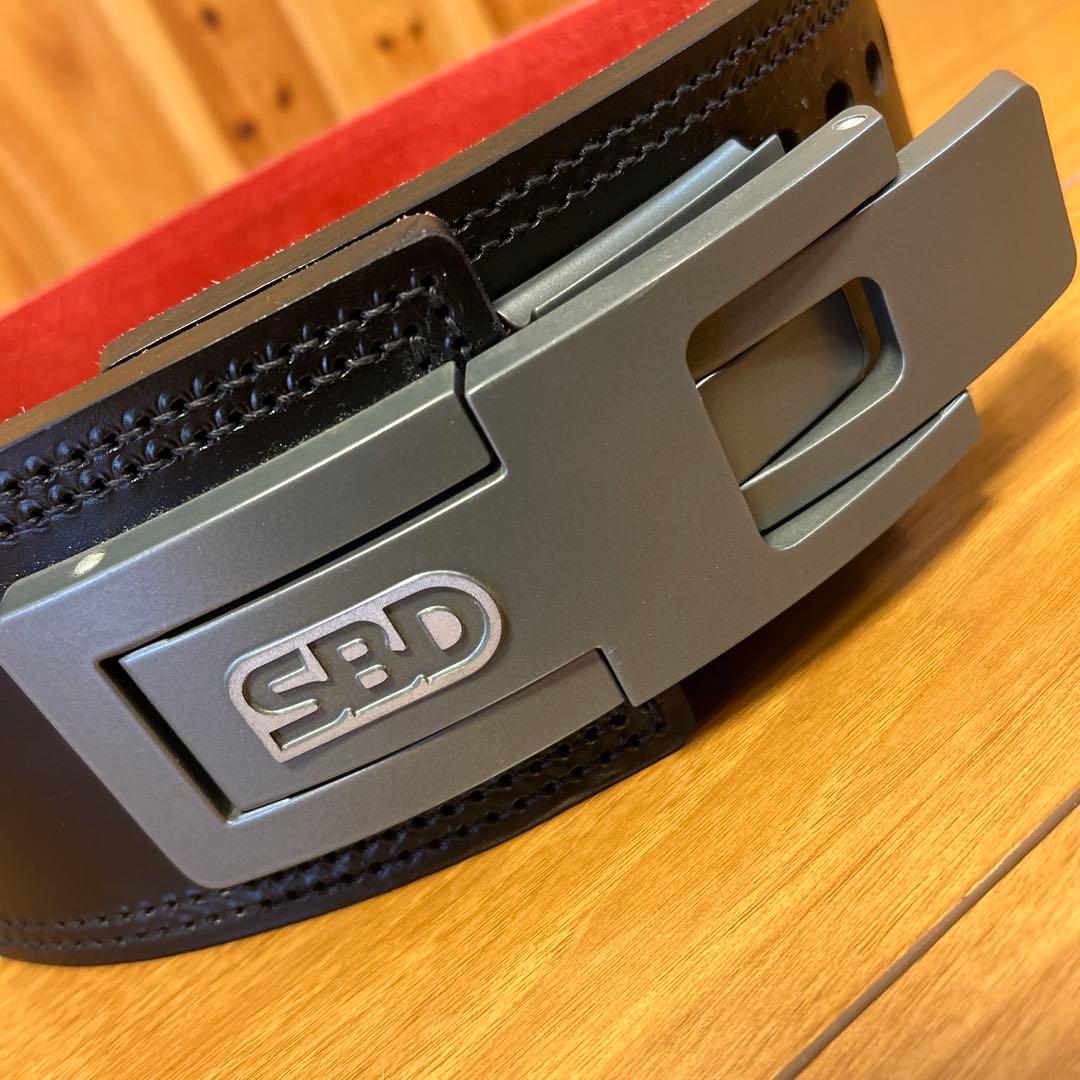 ★超美品！Lサイズ SBD トレーニングパワーベルト 腹圧ベルト 13㎜