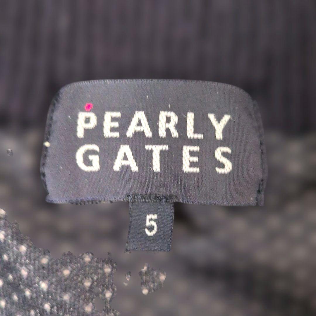 パーリーゲイツ　ニットブルゾン　ニットアウター　サイズ5　PEARLYGATES