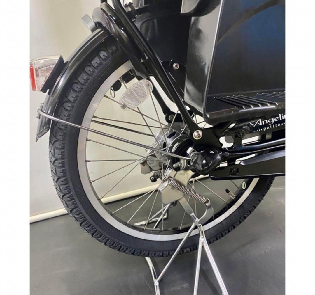 1年保証 送料無料　ブリヂストン　20インチ　子供乗せ　黒色　電動アシスト自転車