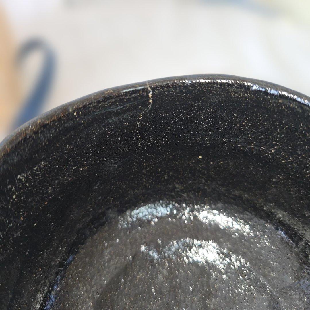 佐々木昭楽 作 黒楽茶碗 共箱付 茶道具 抹茶碗 京都 楽焼