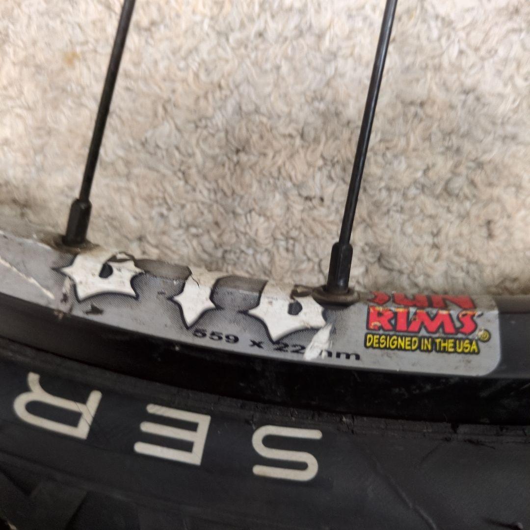 MTB 26インチホイールセット　SUNRIMS BLACKEYE