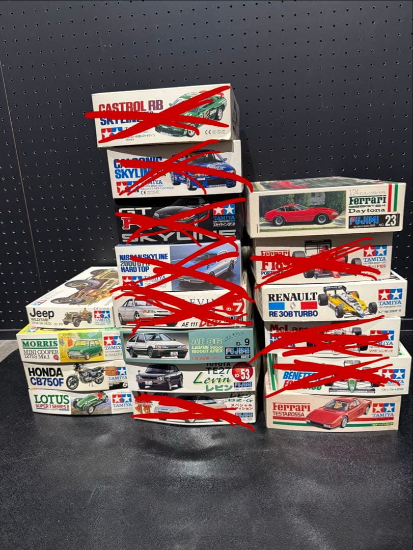 未組み立て年代物プラモデル18点セット　タミヤ　フジミ