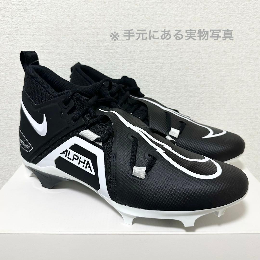 ナイキ 28.5 アルファメナス 3 アメフト スパイク シューズ 靴 黒 md