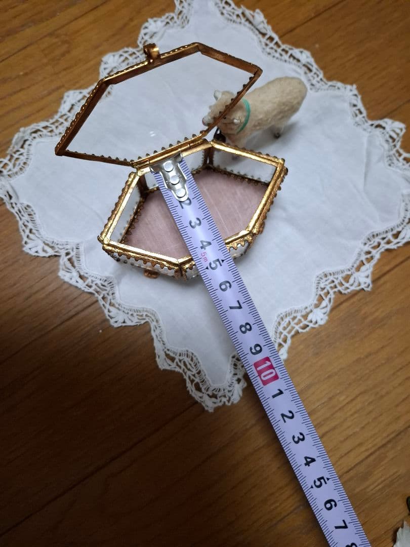 アンティーク雑貨★グローブドマリエ★ガラスケース★小物入れ★ミニョネット