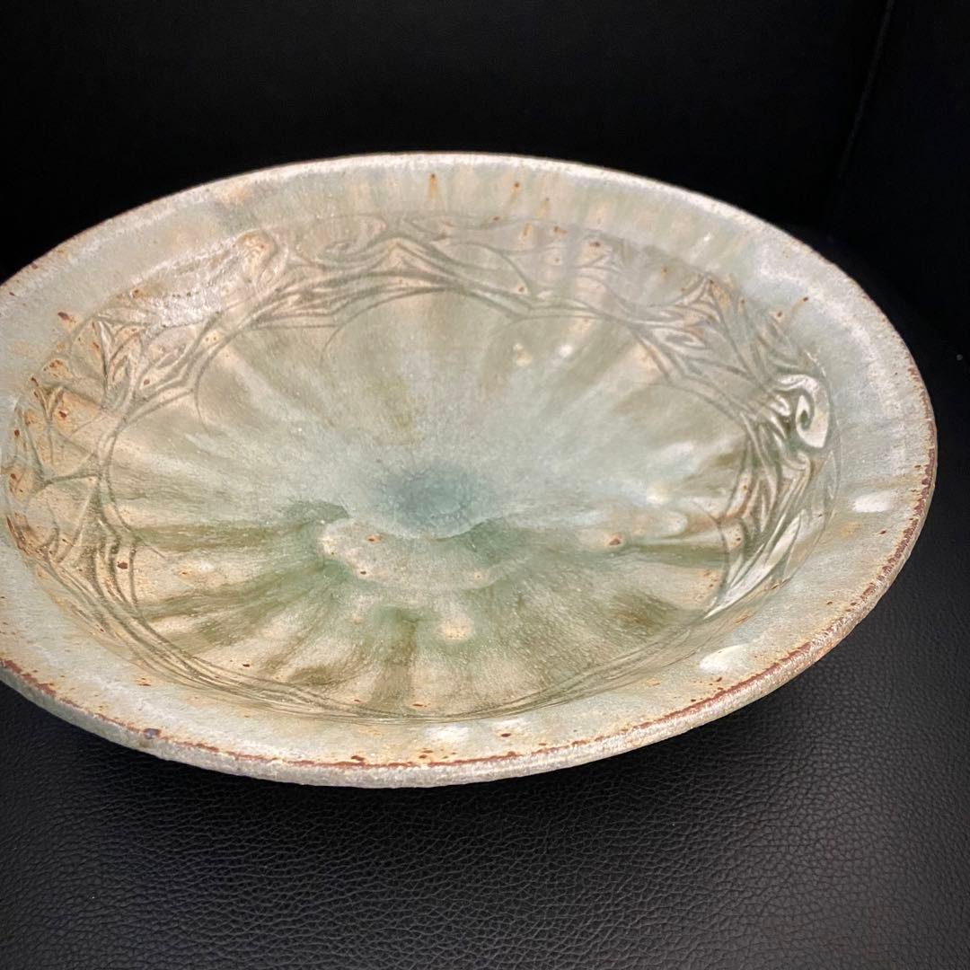 坂口健 白化粧掻落鉢 盛鉢 大皿 25cm 皿 器 作家もの 作陶展