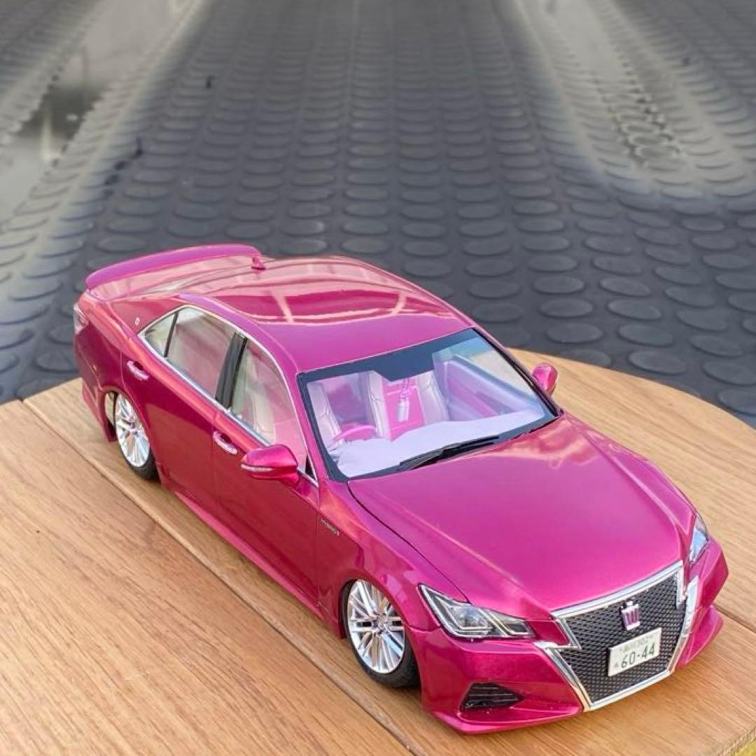 プラモデル完成品 アオシマ 1/24 214クラウンアスリート後期