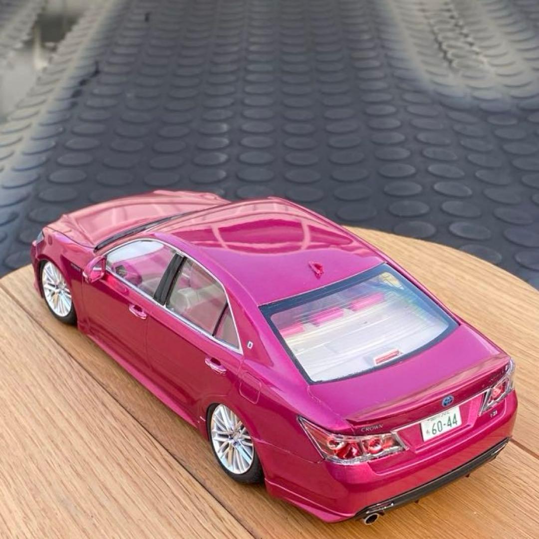 プラモデル完成品 アオシマ 1/24 214クラウンアスリート後期