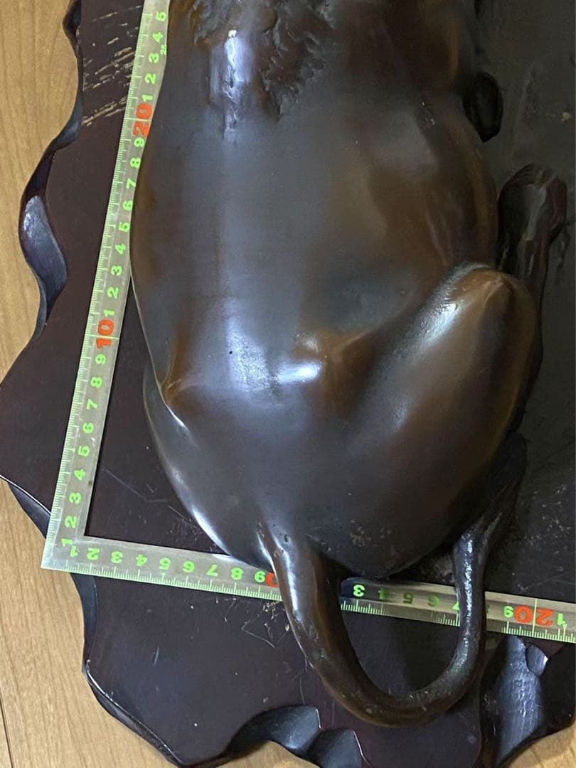 旧家蔵出（大牛）置物 時代物