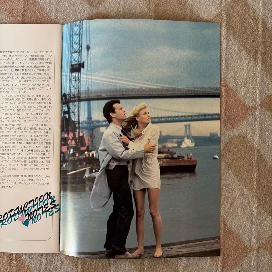 館名入り映画パンフレット 『スプラッシュ』（日比谷映画劇場 FAREWELL）