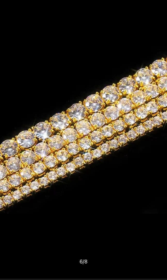 芸能人愛用 シルバー テニスネックレス CZ装飾　ランキング上位