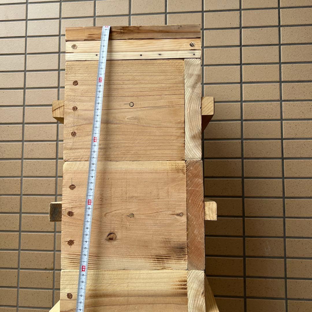 日本ミツバチ重箱式巣箱　手作り　４段　　　1