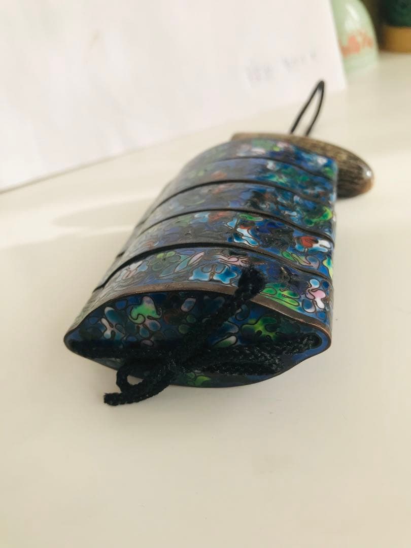 七宝焼 印籠　小物入　根付け