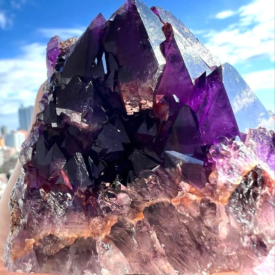 週末限定価格✨美✨希少石✨宝石質 オーラライト23 美しい神殿型原石✨導きの石