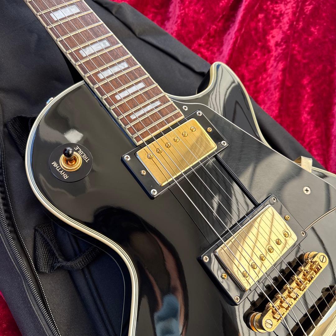 美品 メンテ済 Epiphone Les Paul CUSTOM Ebony