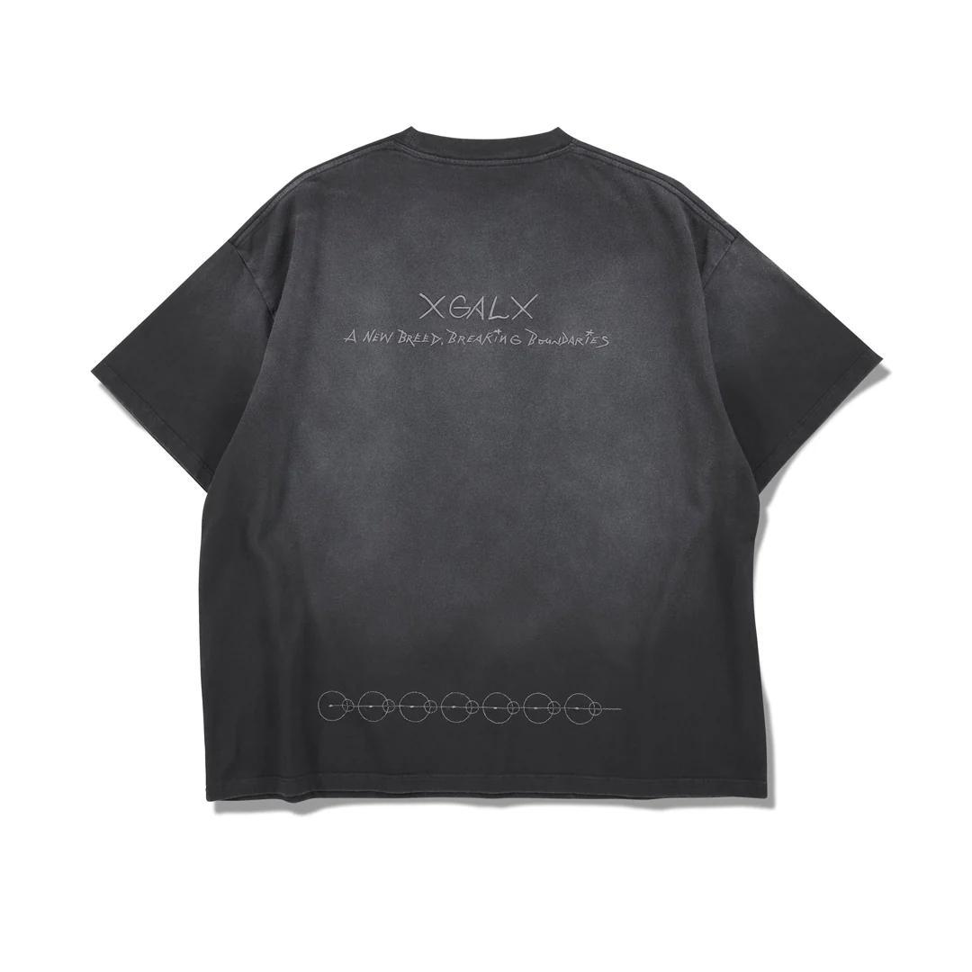 XGALX×Dr.WOO×KAZUKI.K Crew Neck Tee /黒・M