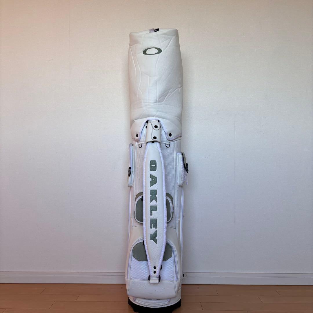 キャディバックOAKLEYオークリーSKULL GOLF BAGホワイトグリーン