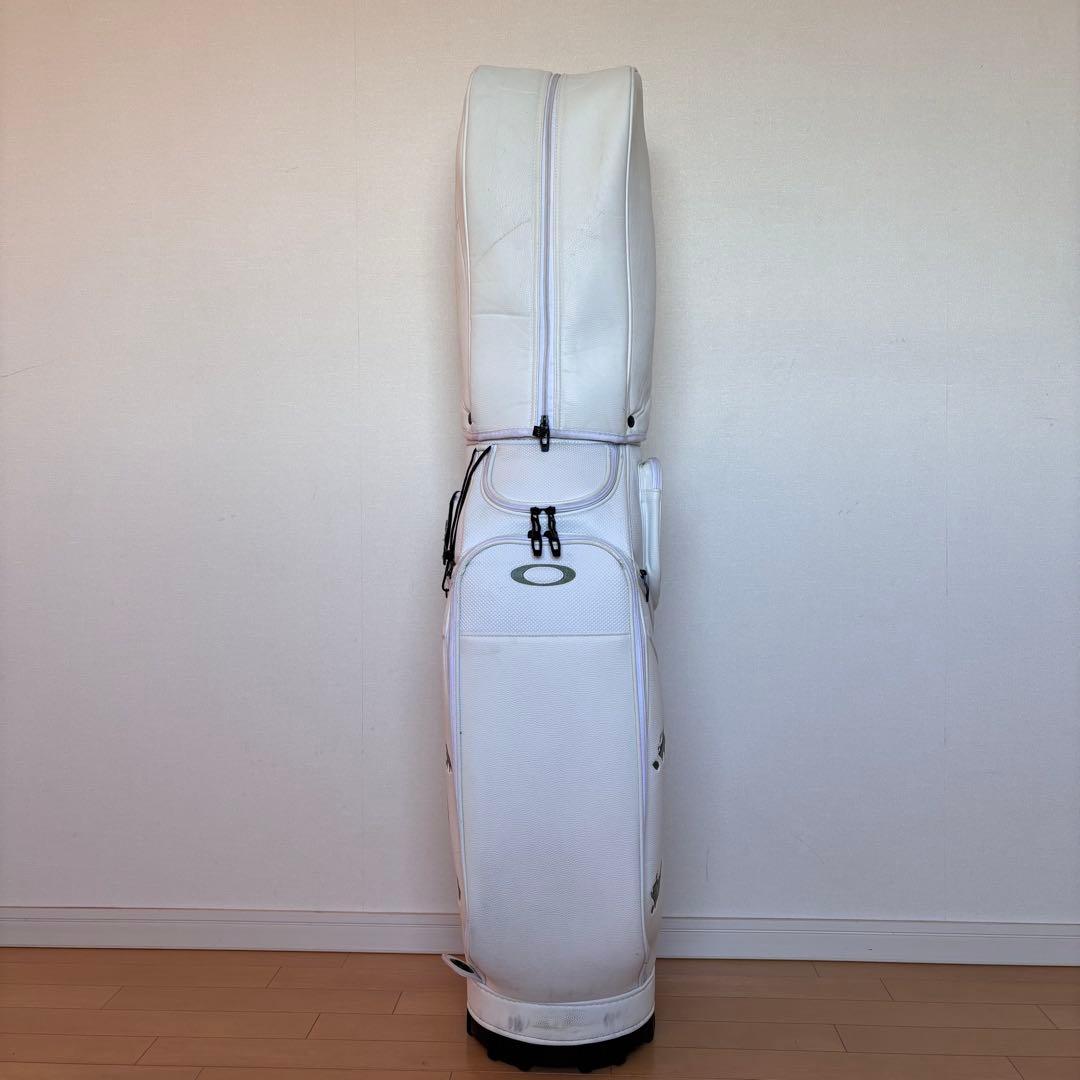 キャディバックOAKLEYオークリーSKULL GOLF BAGホワイトグリーン