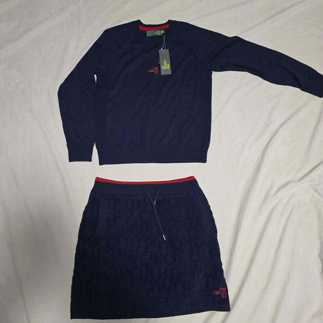 『新品タグつき』PW CIRCULUS上下セットゴルフレディースウェアー