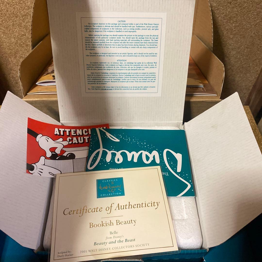 新品 美品ディズニー Wdcc 美女と野獣 ベル 置物 フィギュア 2005年製