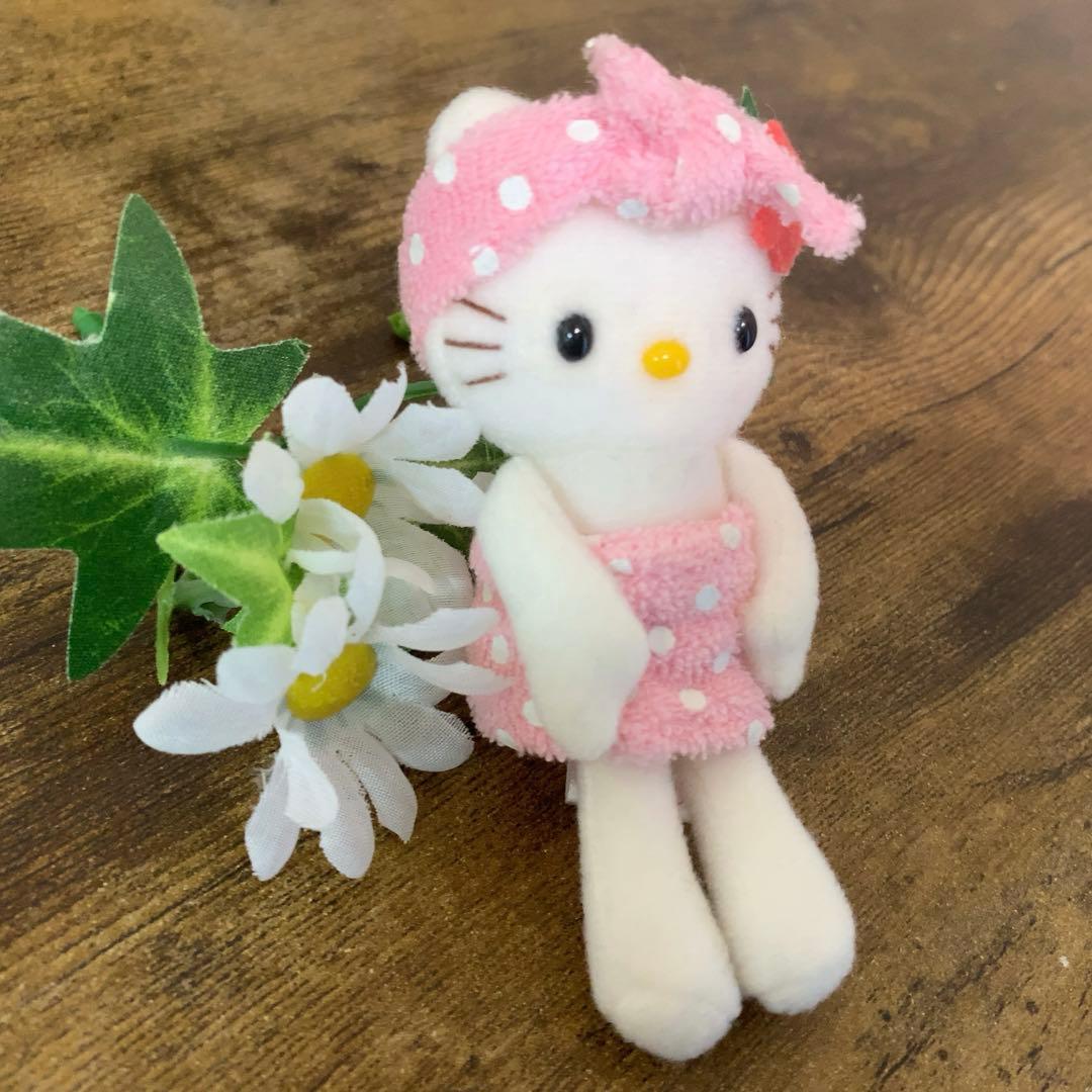 【希少激レア】⭐︎非売品⭐︎ ハローキティ　お風呂　足長　ミニぬいぐるみマスコット