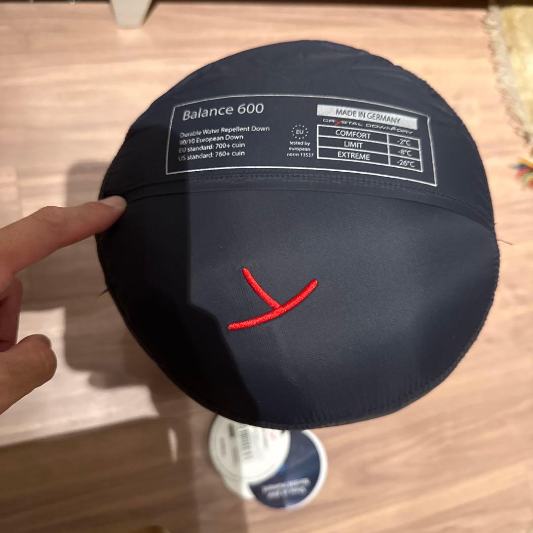 定価 8.9万 ノルディスク 寝袋 シュラフ balance 600 zip L