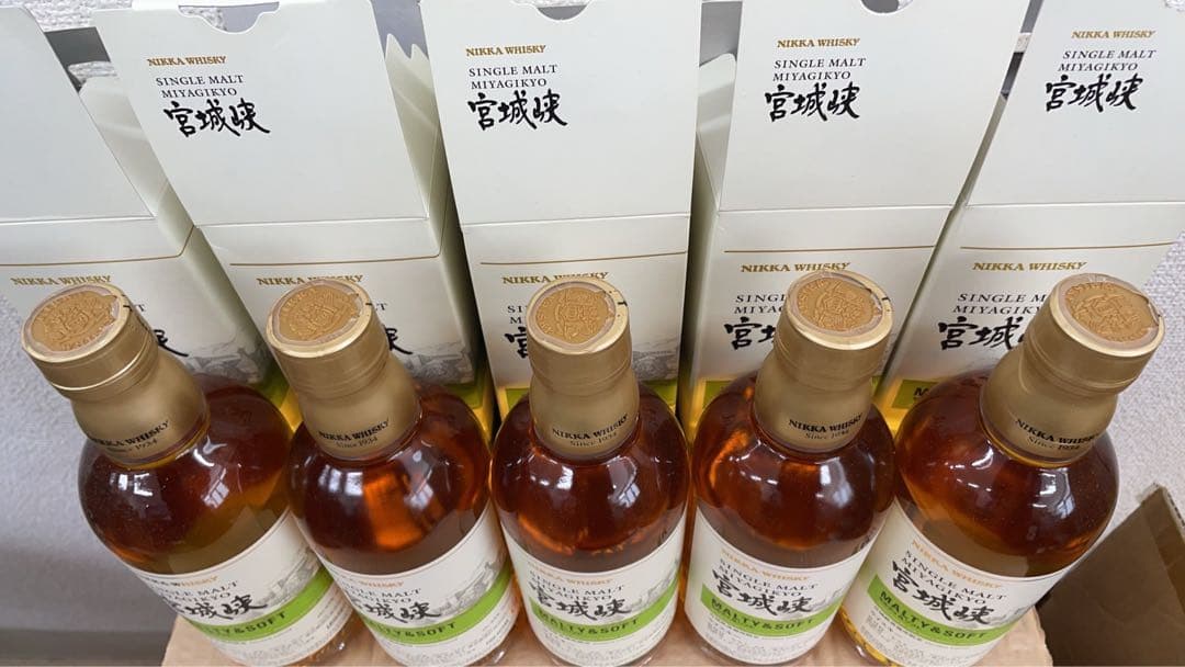 ニッカ宮城峡蒸溜所限定500ml箱入り5本セット