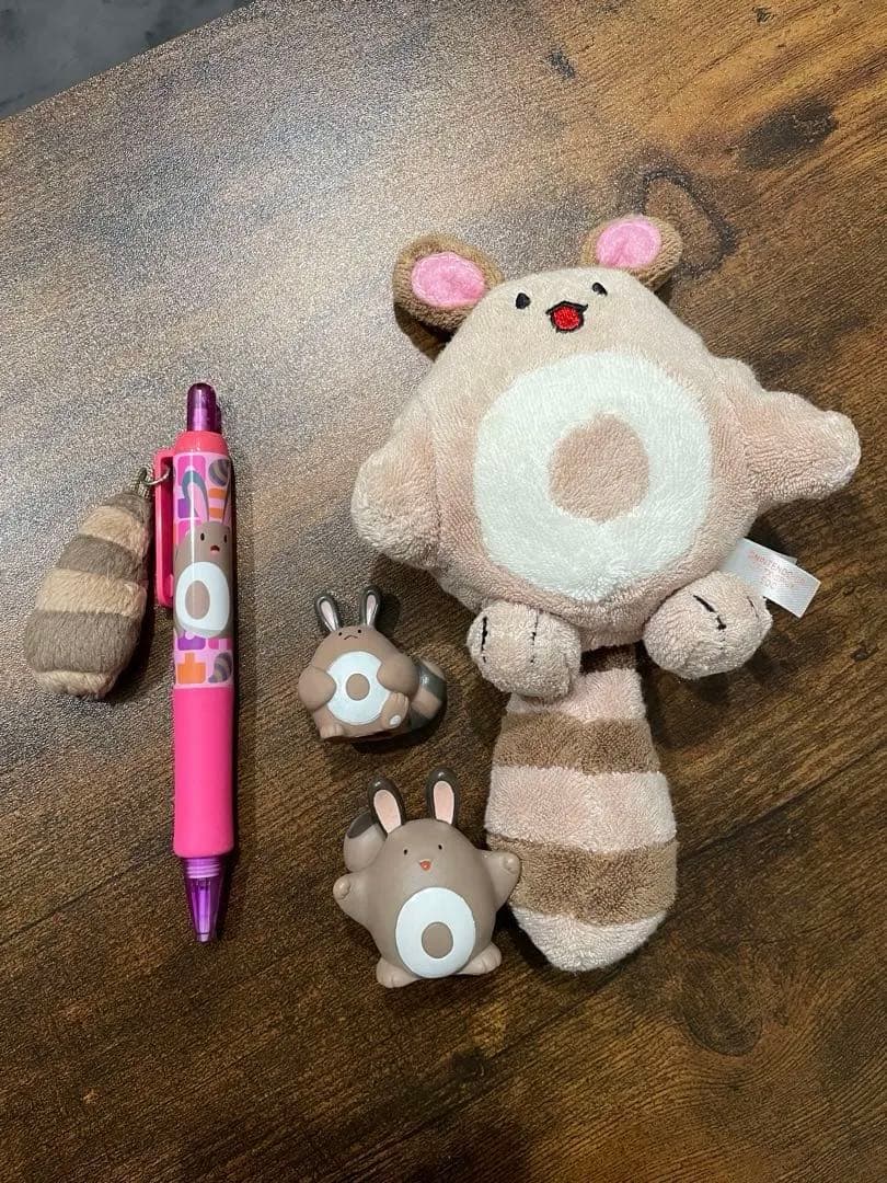 ポケモン オタチ TOMYぬいぐるみ 指人形 シャープペン