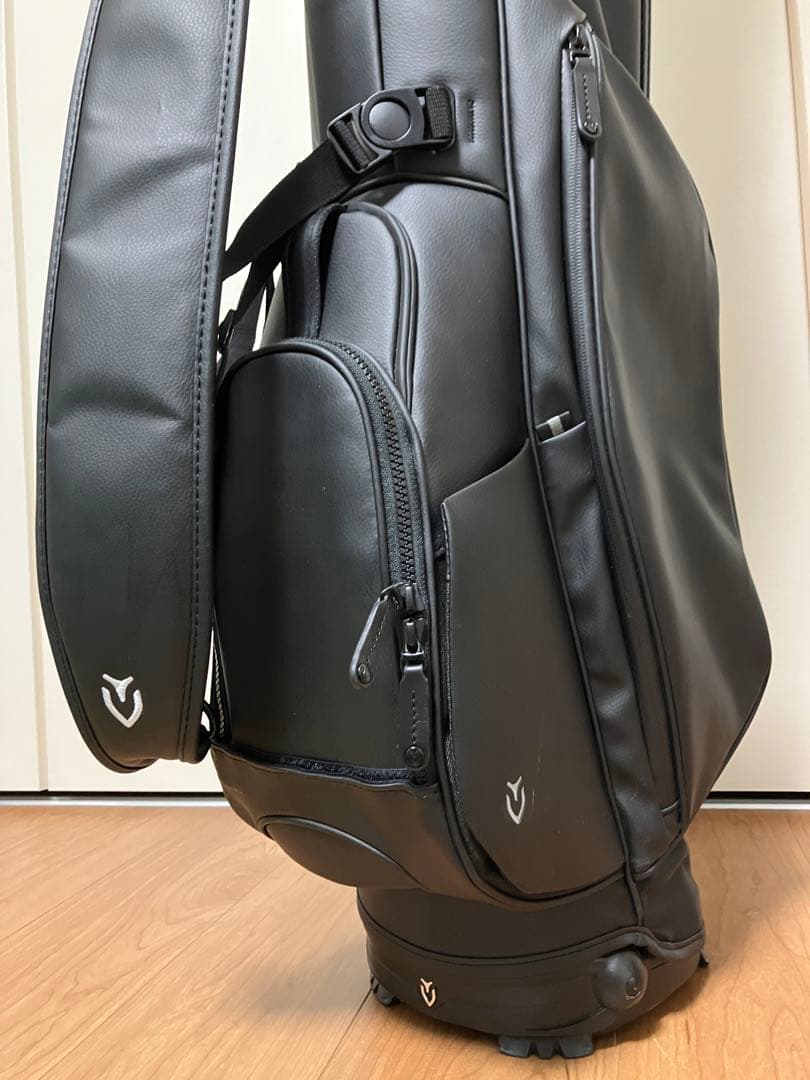 VESSEL ブラック ゴルフバッグ 7.5型