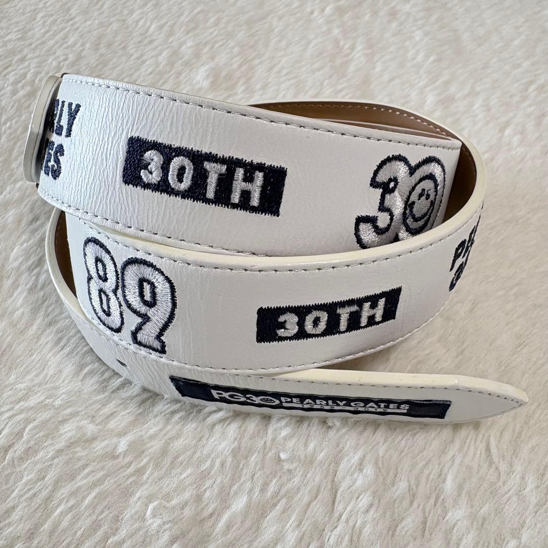 パーリーゲイツ 30周年記念限定 レザー刺繍ベルト max90cm ユニセックス