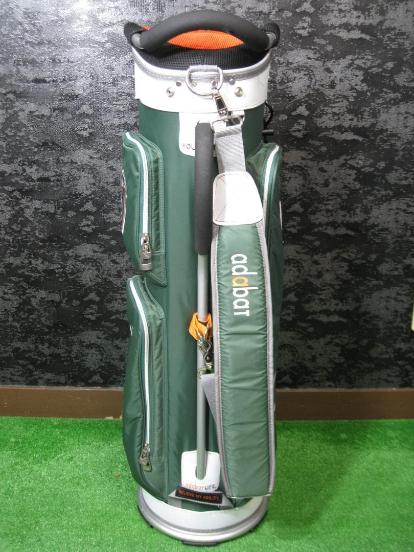 adabat 緑色キャディバッグ 87エンブレム付き(G184)