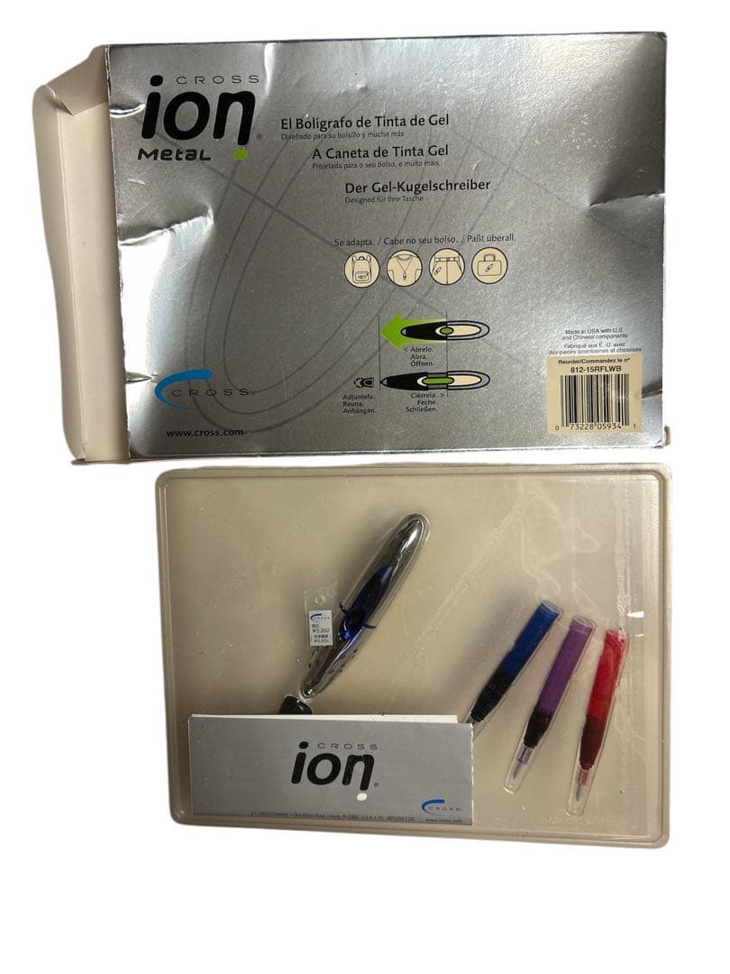 CROSS ion l ペン　青　新品　812-15 RFLWB