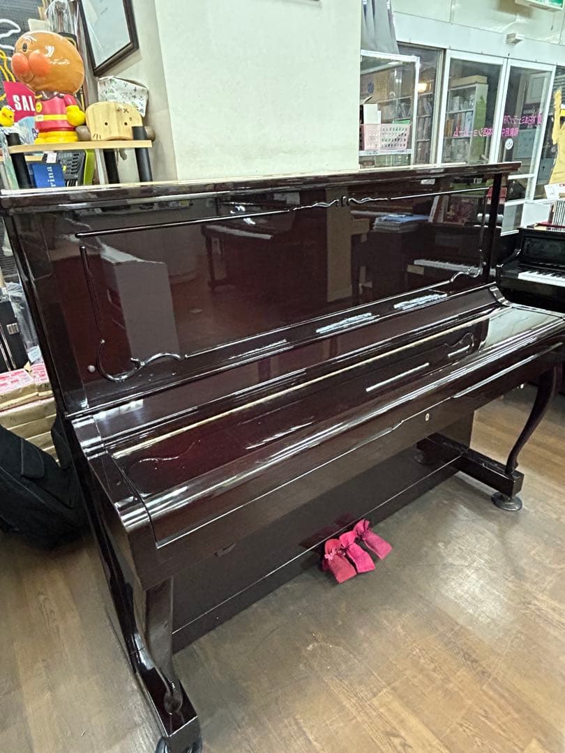 超価格、国産プルッナーピアノ、P20、人気のサイレント付、高級マホガニー、1台限