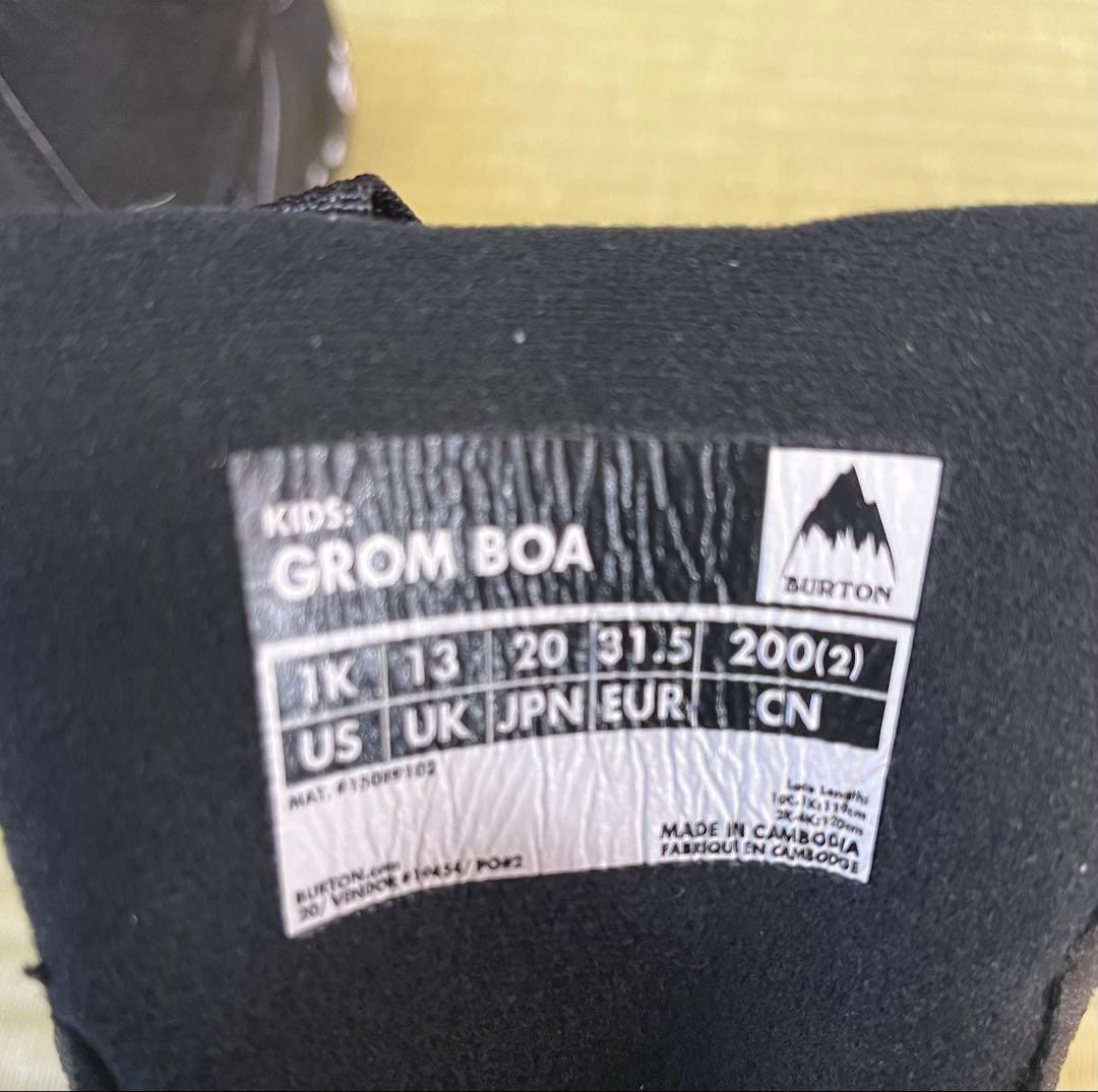華Burton スノーボード ブーツGROM 20㎝