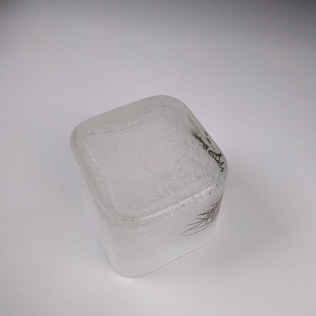 ア131 『富永幸悦』作『川蝉蒔絵四角ガラス茶器　共箱』茶入　茶道具