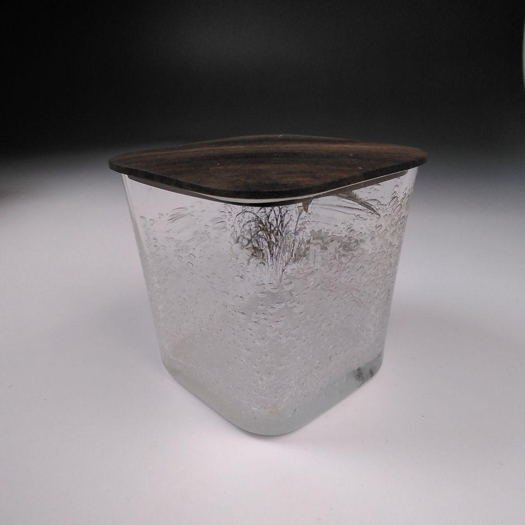 ア131 『富永幸悦』作『川蝉蒔絵四角ガラス茶器　共箱』茶入　茶道具