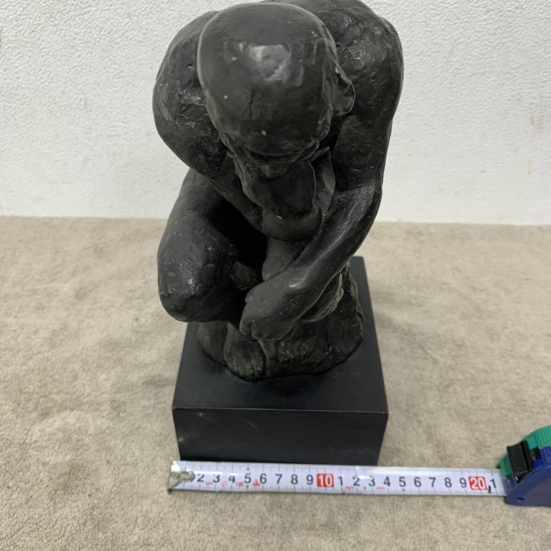 考える人　彫像　胸像　置物　美術　芸術　レトロ　アンティーク　XZ3824