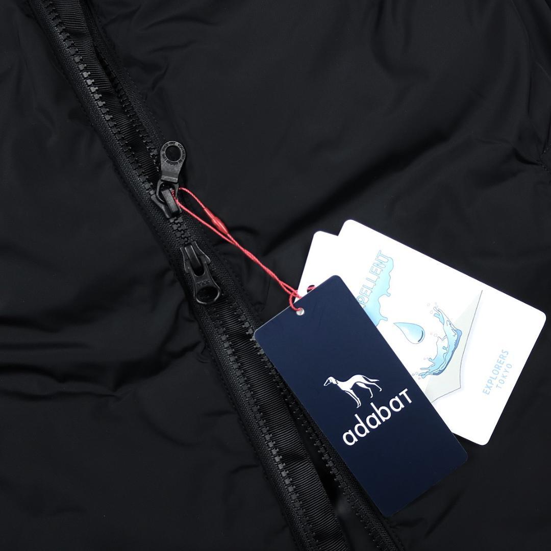 アダバット ADABAT NAVY 撥水 ジェットブラック ダウンベスト 黒 S