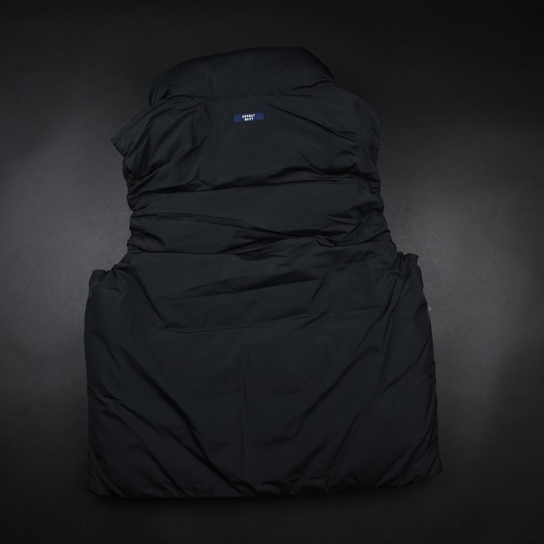 アダバット ADABAT NAVY 撥水 ジェットブラック ダウンベスト 黒 S